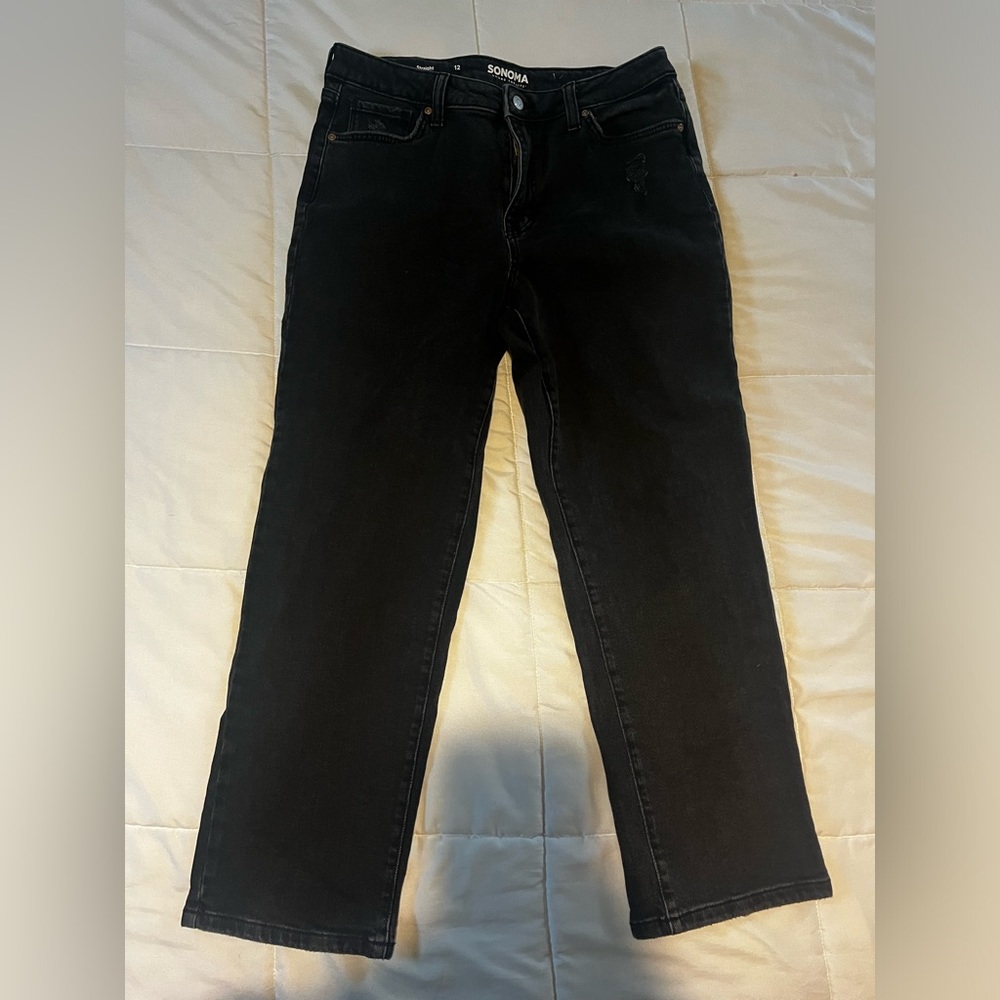 Black Straight leg jeans